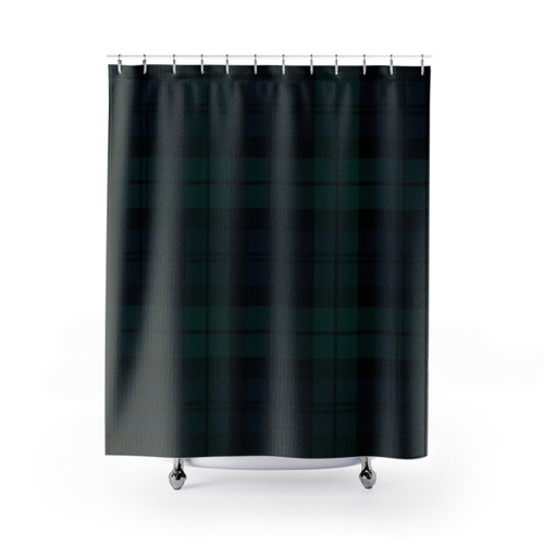 Black Watch Tartan Plaid Shower Curtains