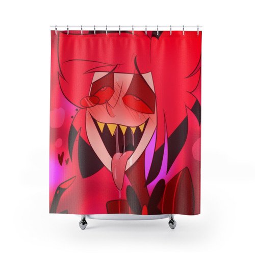 Cursed Alastor Shower Curtains - Hazbin Hotel Decor