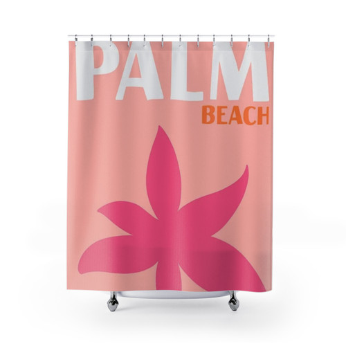 Preppy Asouline Palm Beach Print Shower Curtains