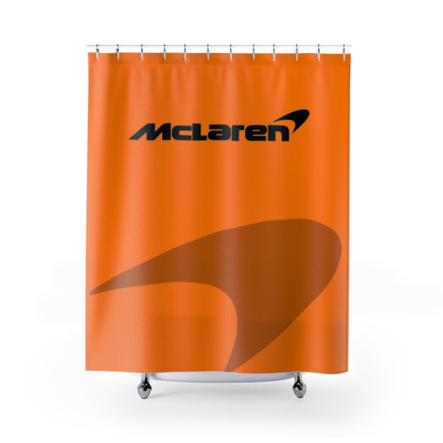 Minimalist McLaren Formula 1 Team Shower Curtain