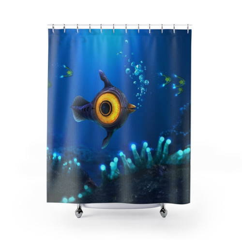 Underwater-themed Peeper Shower Curtains