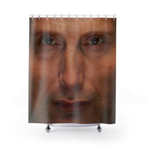 Mads Mikkelsen Face Shower Curtains - Sci-Fi Home Decor