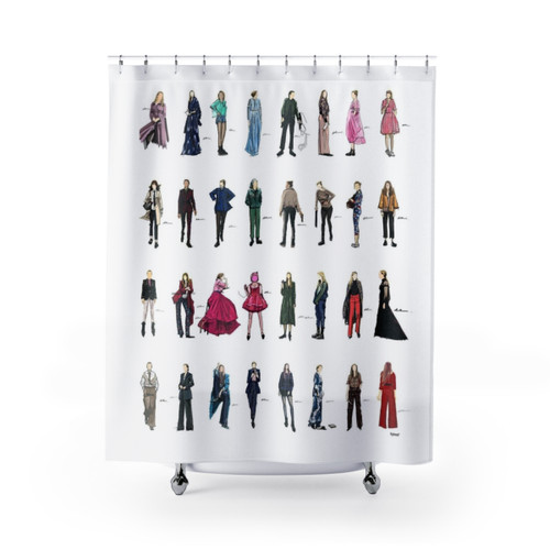 Killing Eve Villanelle Fashion Shower Curtains