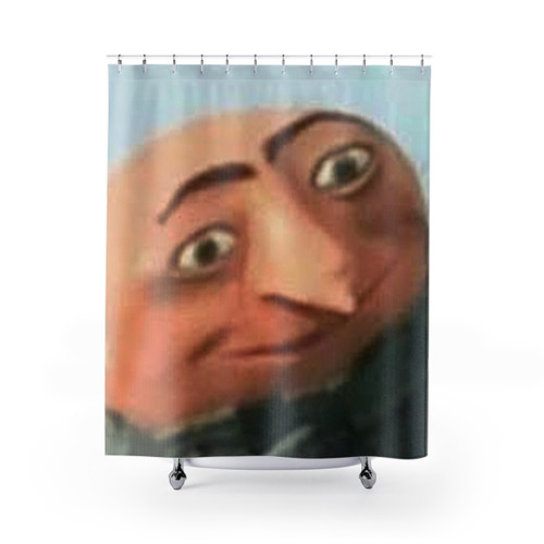 Gru Meme Face Shower Curtain