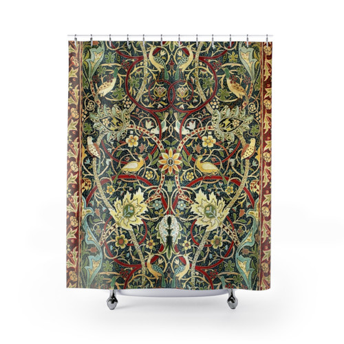 Vintage Floral William Morris Design Shower Curtain