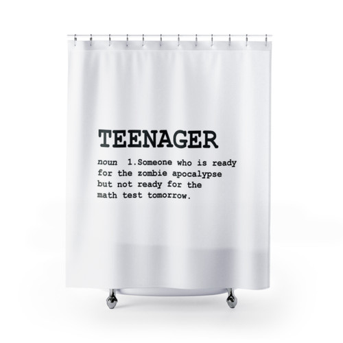 Teenager Definition Shower Curtain