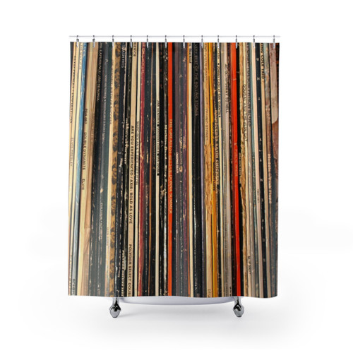 Vinyl Record Shower Curtains