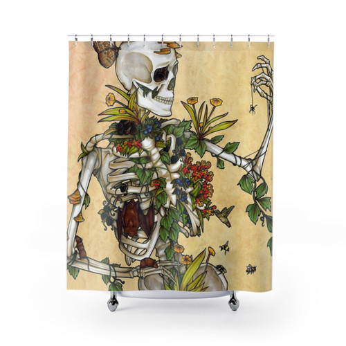 Bones and Botany Shower Curtains - Unique Bathroom Decor