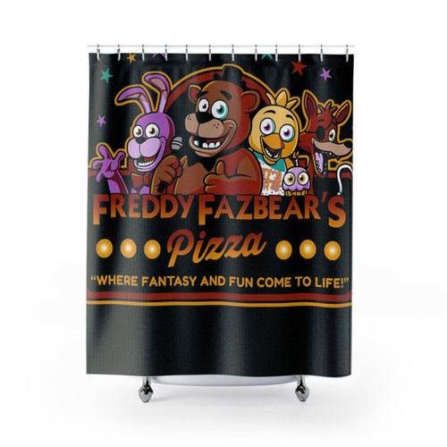 FNAF Freddy Fazbear's Pizza Shower Curtain