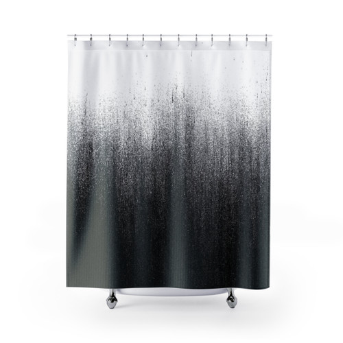 Charcoal Ombré Shower Curtains - Modern Bathroom Decor