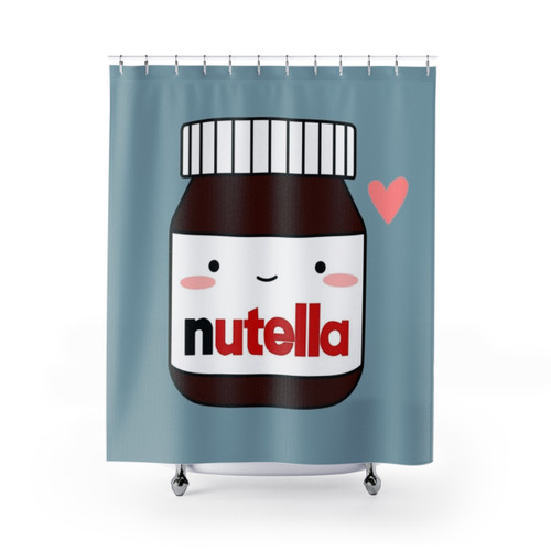 Cute Nutella Jar Shower Curtain