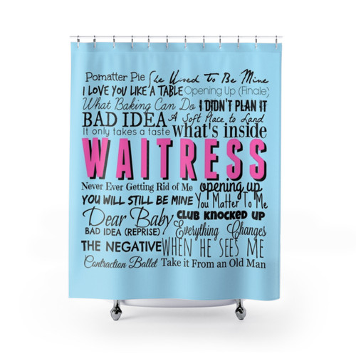 Waitress Musical Shower Curtains