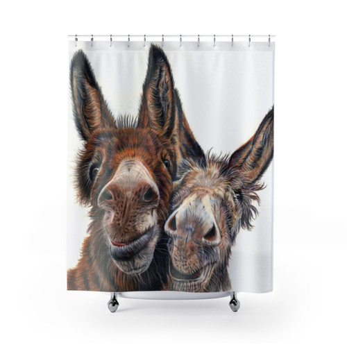 Cute Donkey Shower Curtain