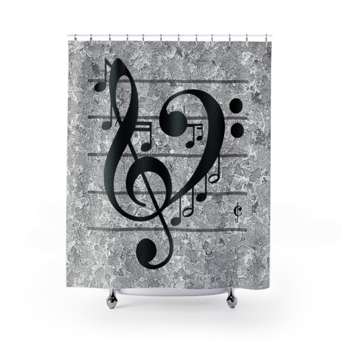 Love Music Shower Curtains