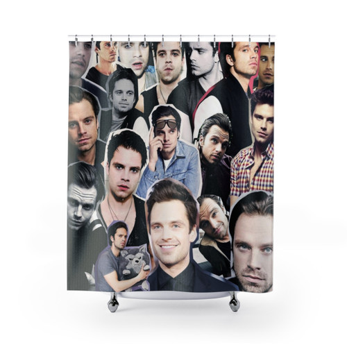 Sebastian Stan Collage Shower Curtain