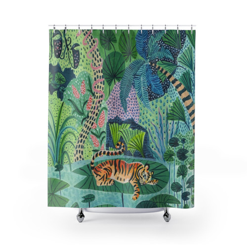 Jungle Tiger Shower Curtain