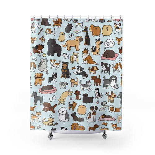 Doggy Doodle Shower Curtain
