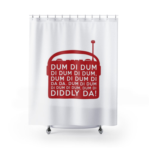 The Archers Dum Di Dum Radio Shower Curtain