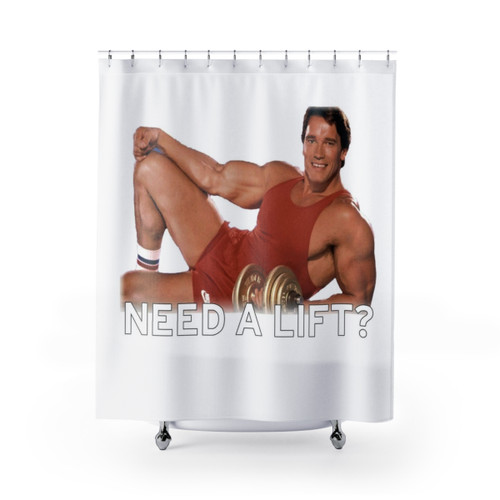 Arnold Schwarzenegger Themed Shower Curtain