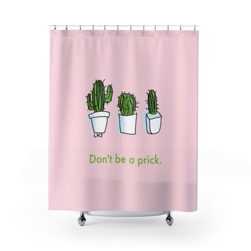 Whimsical cactus shower curtains for a fun, plant-themed bathroom