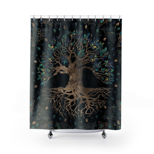 Yggdrasil Tree of Life Shower Curtains