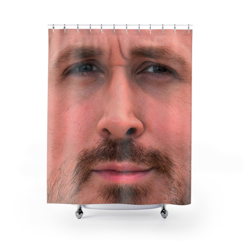 Ryan Gosling Shower Curtains with Sexy Glasses Design