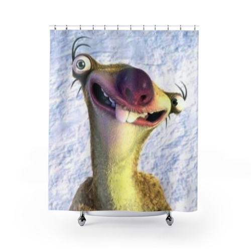 sid the Sloth Cartoon Shower Curtain