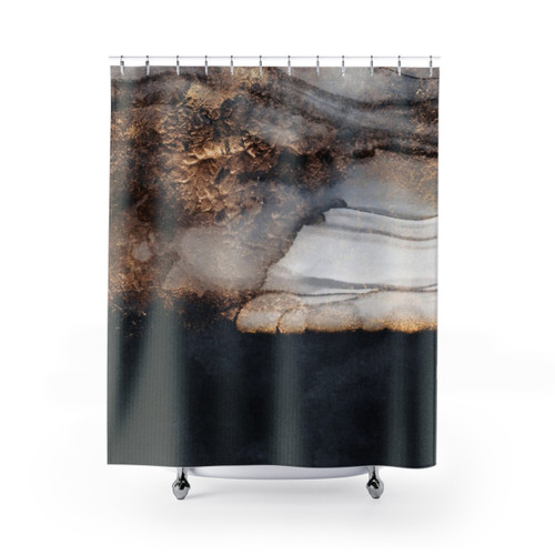 Abstract Storm Shower Curtain
