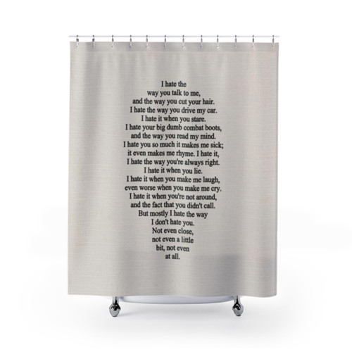 10 Things I Hate About You Movie Shower Curtains