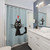 Black Cat Kitten Valentine's Day Shower Curtain
