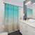 Bright Blue Ocean Shore Shower Curtain