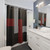 Connected Shower Curtains with Geometric Art Design