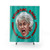 Golden Girls Themed Shower Curtain with Funny Condoms Design