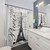 Vintage Eiffel Tower Shower Curtain - Paris France Design