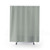 Tranquil Dawn Green Accent Color Shower Curtains