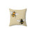 Bumblebee Illustrations Pillow