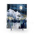 Moonlit Snow Shower Curtain for Bathroom Decor