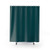Teal Green Solid Color Accent Shower Curtains