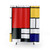 Mondrian Geometric Shower Curtains