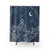 Night Court Moon and Stars Shower Curtains