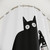 Murderous Black Cat With Knife Shower Curtains
