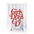 Girls Don't Cry Shower Curtain with Inspirational Feminist Quote