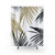 Tropical Palm Leaves Shower Curtain - Gold & Black Design