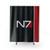 N7 Mass Effect Themed Shower Curtain