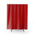 Cherry Red Solid Color Shower Curtain