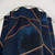 Navy and Copper Geometric Shower Curtain