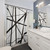 Black and White Geometric Line Art Shower Curtains