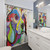 Vibrant Beagle Dog Portrait Shower Curtain