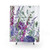 Floral Shower Curtains with Pink Foxgloves and Hydrangeas