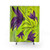 Botanical Lime Green and Purple Shower Curtains